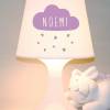 Kinderlampe, Tischlampe "Kleines Wölkchen" Wolke, Herzen, clouds, mit Name, Schlummerlampe Bild 6