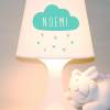 Kinderlampe, Tischlampe "Kleines Wölkchen" Wolke, Herzen, clouds, mit Name, Schlummerlampe Bild 7
