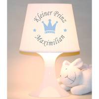 Kinderlampe, Schlummerlampe "Krone mit Namen" Kleiner Prinz, Tischleuchte Bild 1