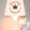 Kinderlampe, Schlummerlampe "Krone mit Namen" Kleiner Prinz, Tischleuchte Bild 8