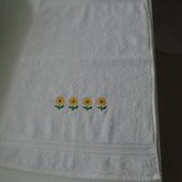 Handtuch-bestickt mit Sonnenblumen Bild 5