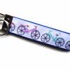 Schlüsselanhänger Schlüsselband Anhänger "Fahrrad bunt" aus Baumwollstoff und Ripsband - Geschenk für Radfahrer Bild 2