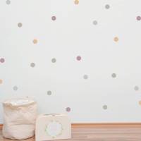 Wandtattoo Wandsticker "Dots" Punkte, Polka Dots, 150 Stück 3,5 cm, bunte Punkte Bild 1