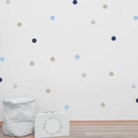 Wandtattoo Wandsticker "Dots" Punkte, Polka Dots, 150 Stück 3,5 cm, bunte Punkte Bild 3