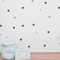 Wandtattoo Wandsticker "Dots" Punkte, Polka Dots, 150 Stück 3,5 cm, bunte Punkte Bild 5