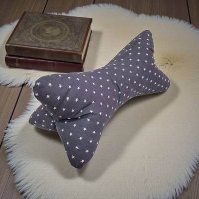 Lesekissen, Nackenrolle, Nackenkissen blau mit Sterne