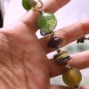 Oliven Königin 52cm Materialmix Kette mit mundgeblasenen Hohlperlen Bild 2