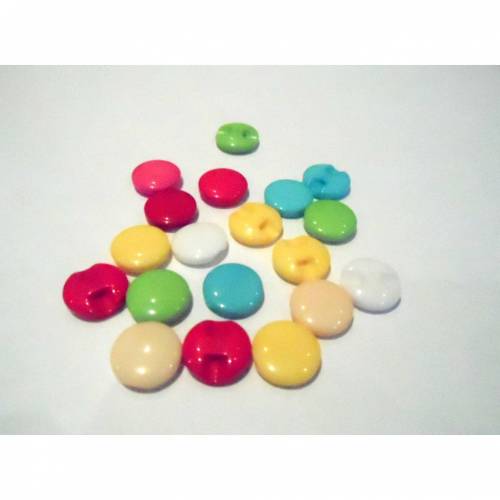 Kunststoff - Knopf rund 14 mm mit Öse