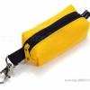 Schlüsselanhänger Minitasche gelb, für Kosmetik Kopfhörer Inhalator, handmade by BuntMixxDESIGN Bild 2