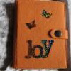 Filz-Notizbuch "Joy" orange Bild 1