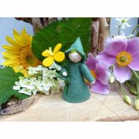 Blumenkind Hahnenfuß, Jahreszeitentisch Sommer, Filz-Püppchen, Deko-Figur Bild 1