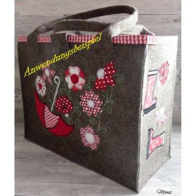 *  7x Blumen verschiedene Formen * Doodle, wunderbar um kleine Stoffreste