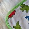 Schmusetuch, Schnuffeltuch mit Dinosaurier, Kuscheltuch, Tuch für Babys, Jerseytuch mit Dinosaurier, Spucktuch Bild 3