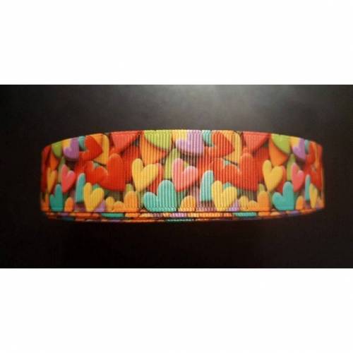 3621 Bunte Herzen 25mm Breite