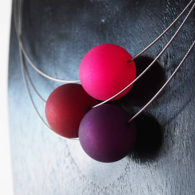 Polariskette pink lila 