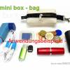 Schlüsselanhänger Minitasche petrol meergrün, boxybag Kosmetik Inhalator, Hund Leckerlitasche, by BuntMIxxDESIGN Bild 5