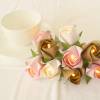 Lichterkette kleine Rosen in bordeaux-rosé-weiß, Tischdeko oder Geschenk zur Hochzeit, Taufe oder Geburtstag Bild 9