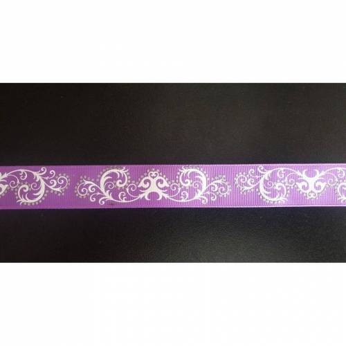 4066 Geschnörkel 22mm Breite Ripsband, Webband, Borte