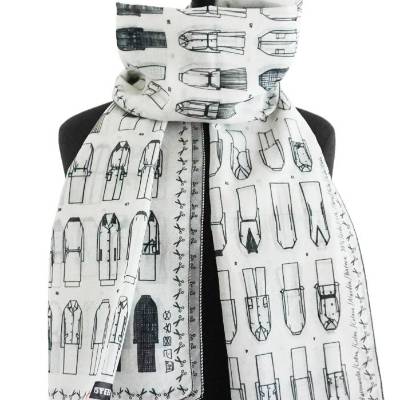 FASHION ILLUSTRATIONEN TÜCHER Modezeichnungen 1960er Jahre