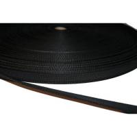 Gummiertes Gurtband - ca. 20 mm breit - beidseitig gummiert - schwarz Bild 1