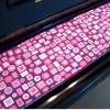 Tastenläufer für Klavier Keyboard Piano Retro pink lila rosa Längenwahl x Breite 15,5 cm Bild 2