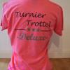 T-Shirt - Turniertrottel Deluxe - pink meliert  - für Damen Bild 4