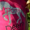 T-Shirt - Pony Deern - pink - für Mädchen Bild 2