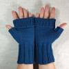 Lange Handschuhe für Damen, handgestrickte Armstulpen aus Bio Wolle viele Farben Bild 6