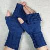 Lange Handschuhe für Damen, handgestrickte Armstulpen aus Bio Wolle viele Farben Bild 7