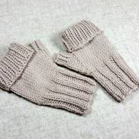 Warme Bio Handschuhe fingerlos für Kinder 3-5 Jahre in vielen Farben Bild 3