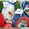 Adventskalender EULE, Stoff Säckchen mit gestickten Zahlen für Kinder und Erwachsene, Weihnachten, Advent, verschiedene Farben Bild 5
