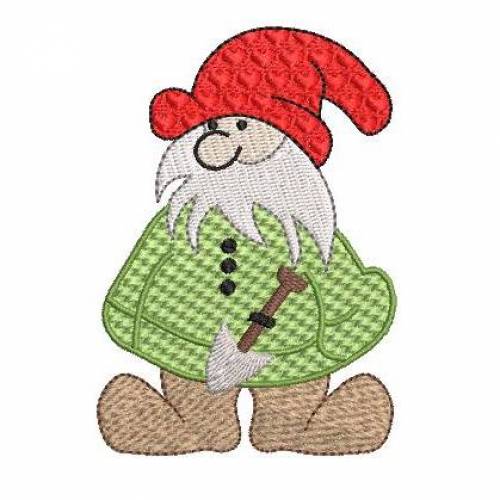 Stickdatei Zwerg mit Schaufel 10x10cm