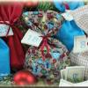 Adventskalender Stoff Säckchen mit gestickten Zahlen für Kinder und Erwachsene, Weihnachten, Advent, verschiedene Farben Bild 8