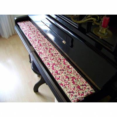 Tastenläufer für Klavier Keyboard Piano Leaves Farbwahl Längenwahl x Breite 15,5 cm