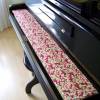Tastenläufer für Klavier Keyboard Piano Leaves Farbwahl Längenwahl x Breite 15,5 cm Bild 2