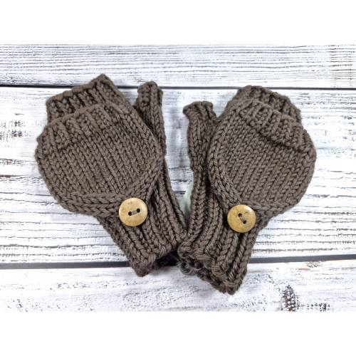 Winterhandschuhe mit Kappe aus Bio-Wolle für Kleinkinder, viele Farben möglich