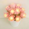 Lichterkette kleine Rosen Lavendel, Tischdeko Taufe, Hochzeit, Konfirmation, Geburtstag Bild 8