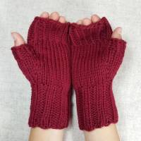 Warme Handschuhe fingerlos für Kinder ab 6, viele Farben Bild 5