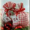 Adventskalender Stoff Säckchen mit gestickten Zahlen für Kinder und Erwachsene, Weihnachten, Advent, verschiedene Farben Bild 7