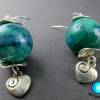 Ohrhänger Aquarell blau-grün Handgearbeitete Perlen Bild 3
