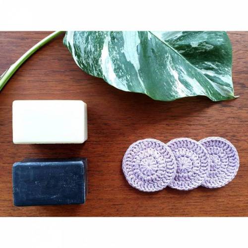 Nachhaltigkeit - Abschminkpads gehäkelt (3er Set)