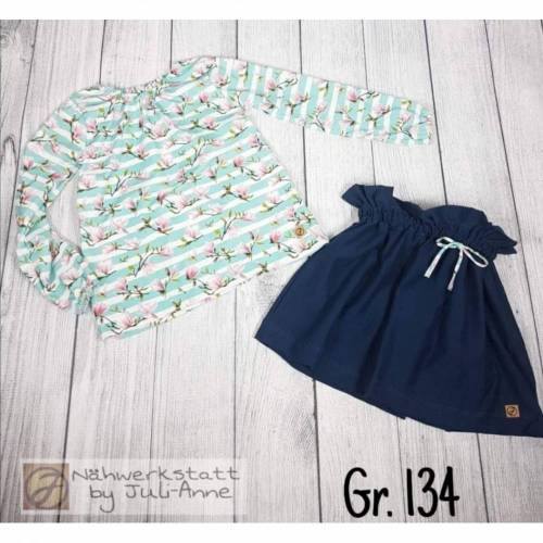 Set Rock Diva & Langarmshirt #Magnolien Gr.134