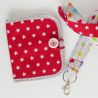 Kinder-Geldbeutel & Schlüsselband aus Stoff – Waschbare Geldbörse für Schulanfang & Einschulung, Sterntaler-Geldbörse