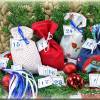 Adventskalender EULE, Stoff Säckchen mit gestickten Zahlen für Kinder und Erwachsene, Weihnachten, Advent, verschiedene Farben Bild 2