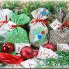 Adventskalender EULE, Stoff Säckchen mit gestickten Zahlen für Kinder und Erwachsene, Weihnachten, Advent, verschiedene Farben Bild 6