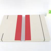 Skizzenbuch, hell-rot, Notizbuch, 24,5 x 17 cm, Büttenpapier, 90 Blatt Bild 5