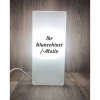 Glaslampe "Wunschtext" Bild 1
