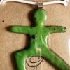 Schmuckband mit Yogafigur aus Keramik (Grün) Bild 2