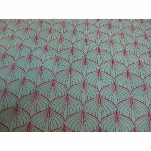 A.U Maison Wachstuch Oilcloth Alli Aqua Sky  Oeko-Tex Standard 100   ( 1m/20,-€)