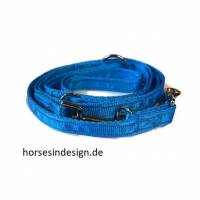 Gepolsterte Hundeleine - 2 Meter - türkisblau Bild 1